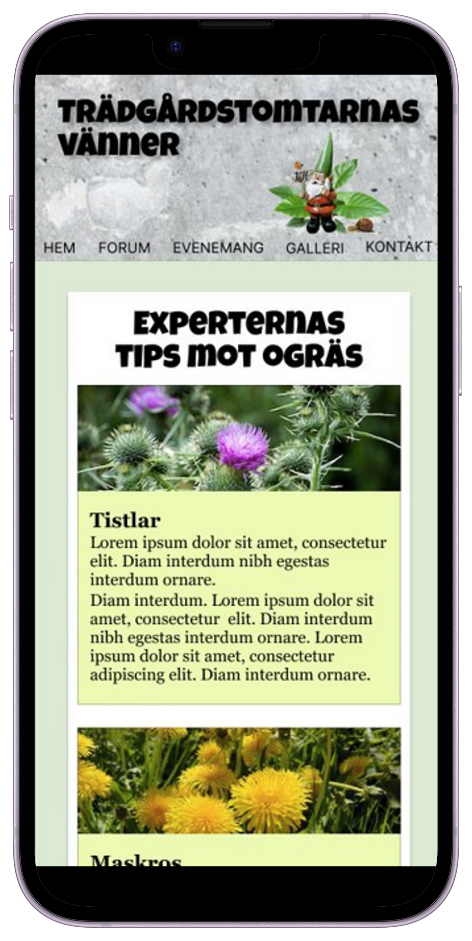 Trädgårdstomtarna mobil