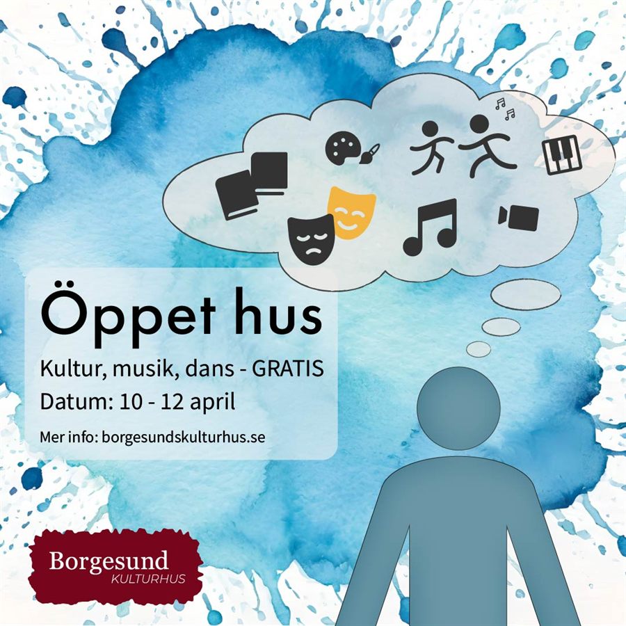 Instagramformat för Borgesund Kulturhus öppet hus